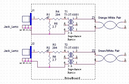 Twisted Pair Schematic