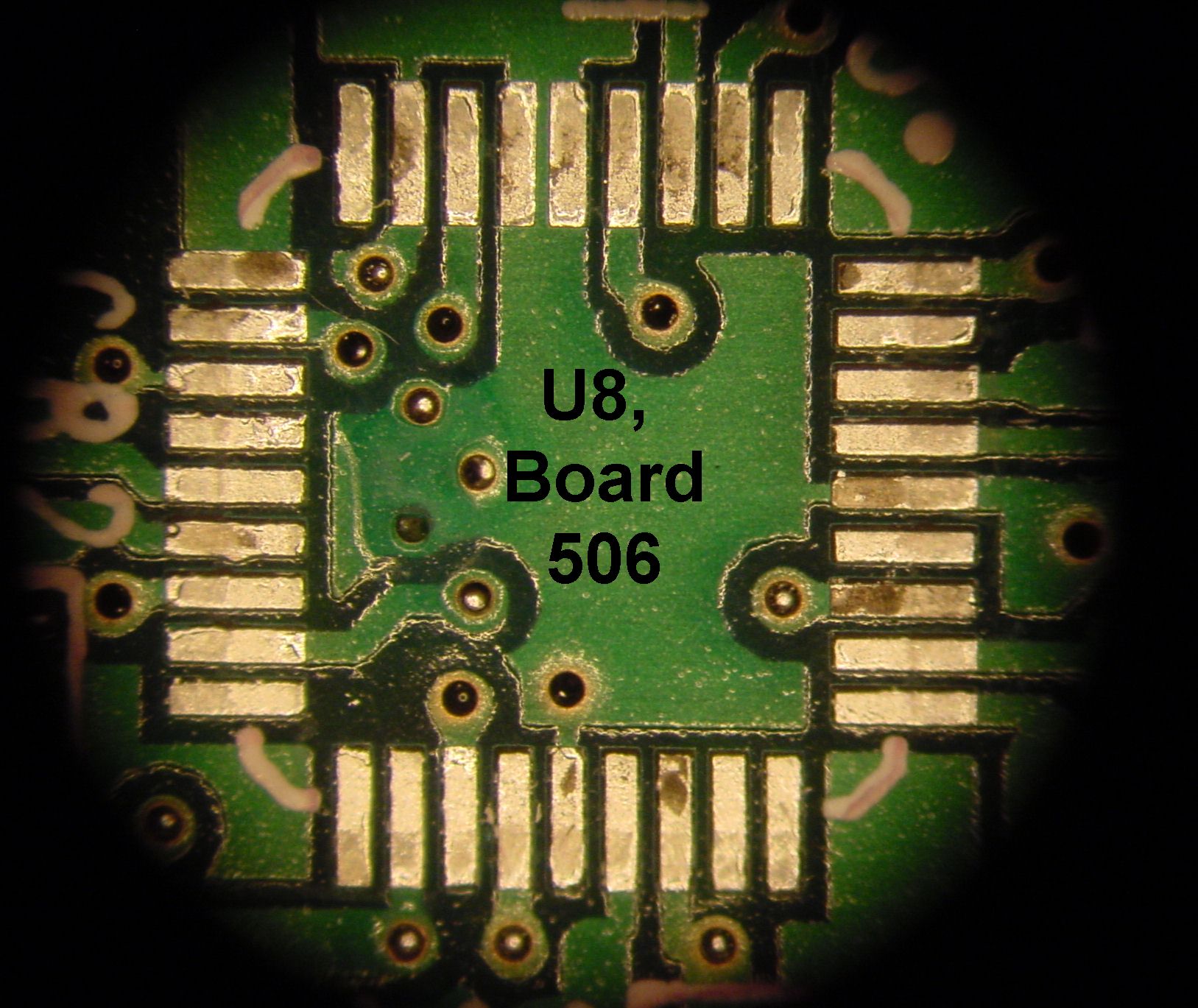 U8,  pad quality after desoldering