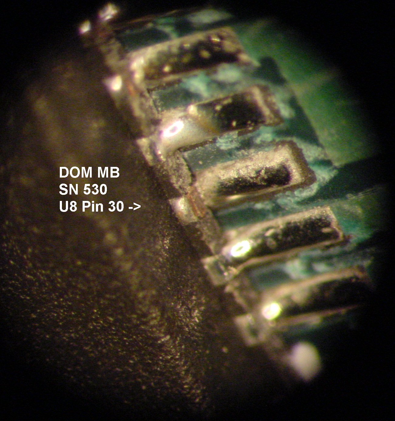 Soldering of U8 30