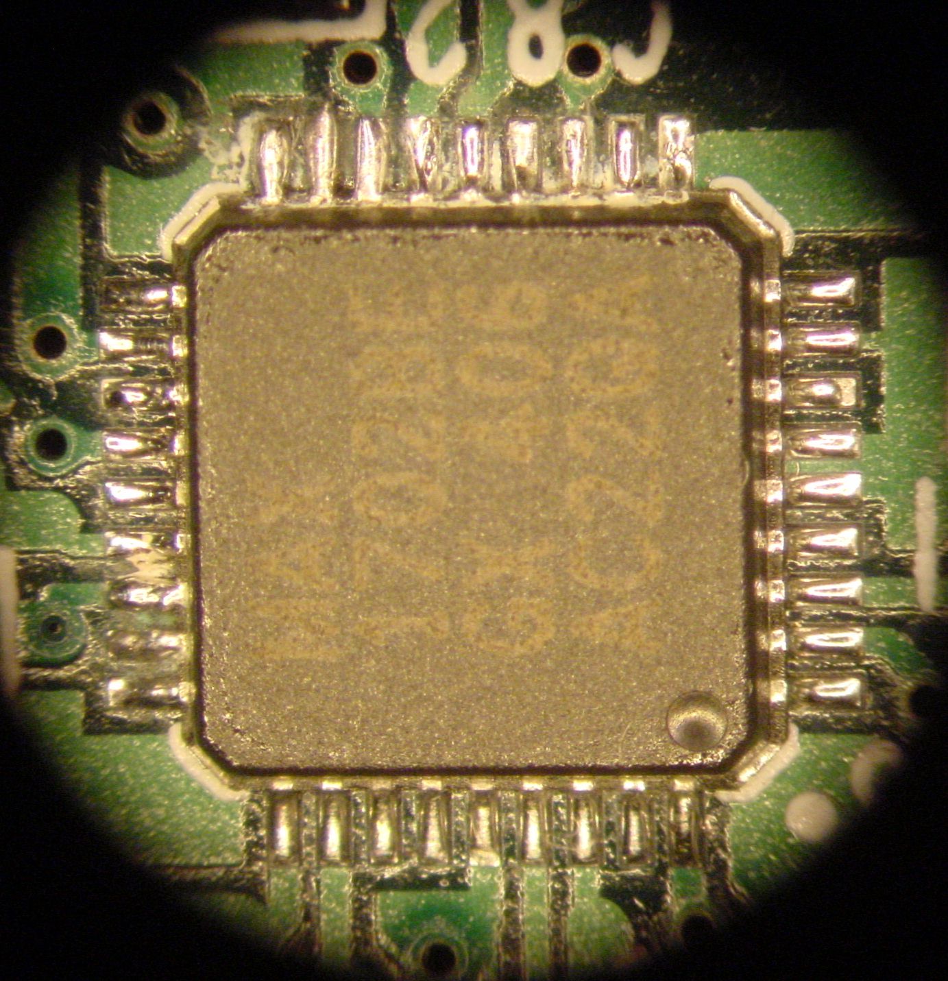 Soldering close-up